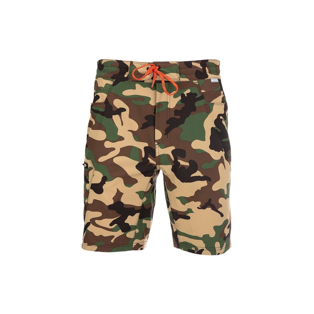 Simms Seamount Board Short Men's in Woodland Camo